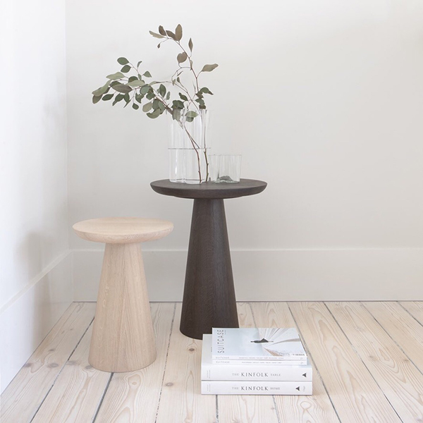 681053 - Mill Sidetable Eiken - Ø 30cm rond H40cm