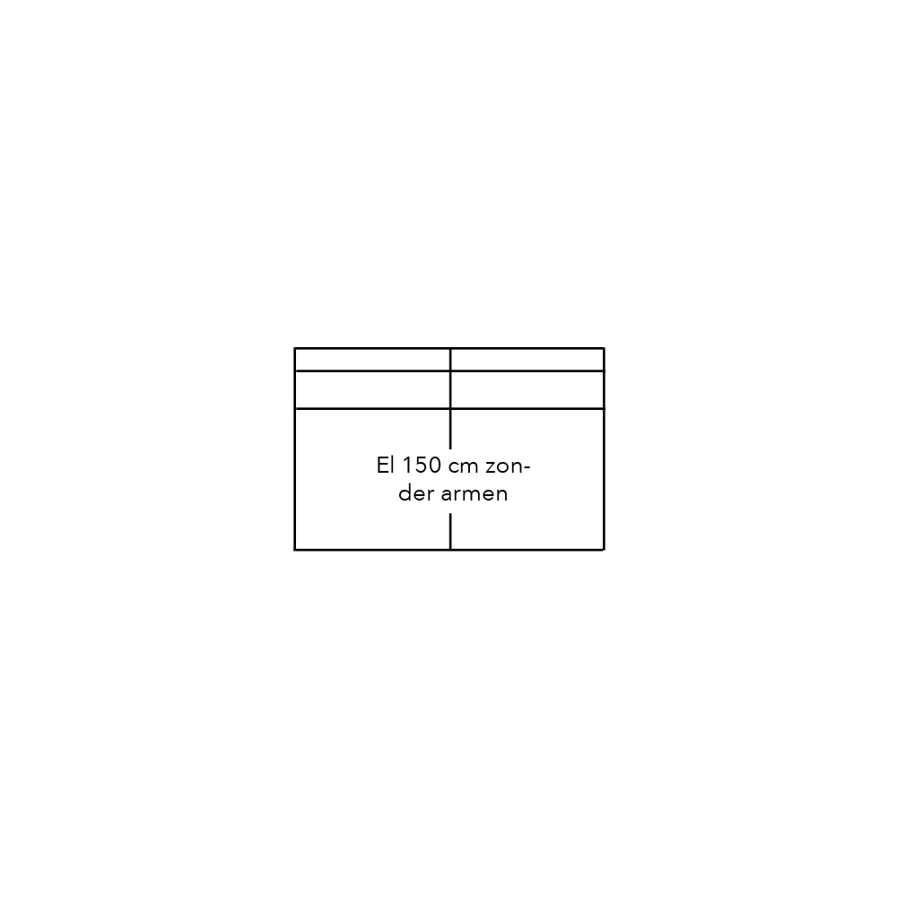 607023 - Element 150 zonder armen - stofgroep 1