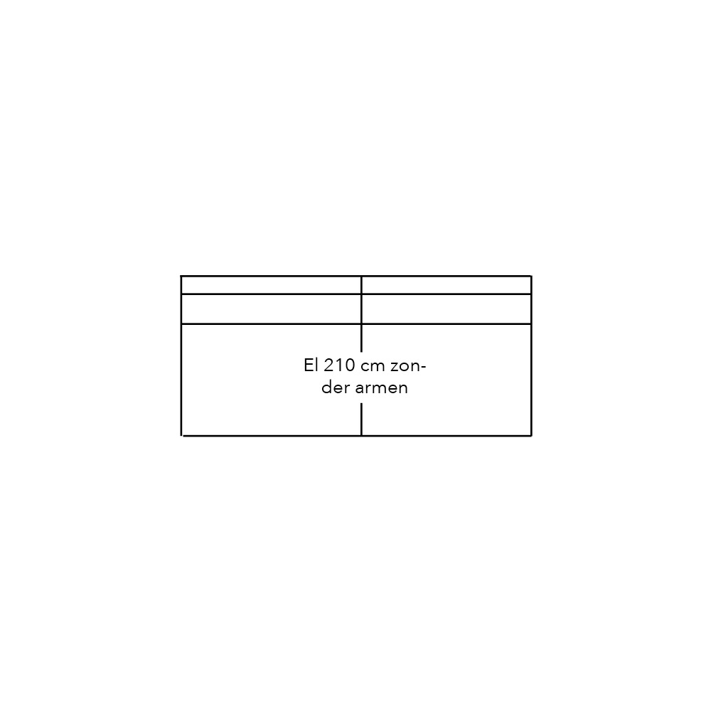 607039 - Element 210 zonder armen - stofgroep 1