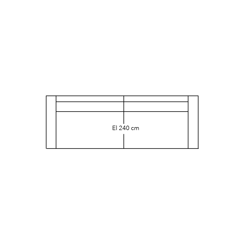 606040 - Element 240 met 2 armen - stofgroep 1