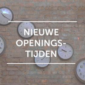 Aangepaste openingstijden