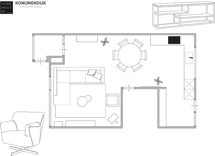 plattegrond Tielman