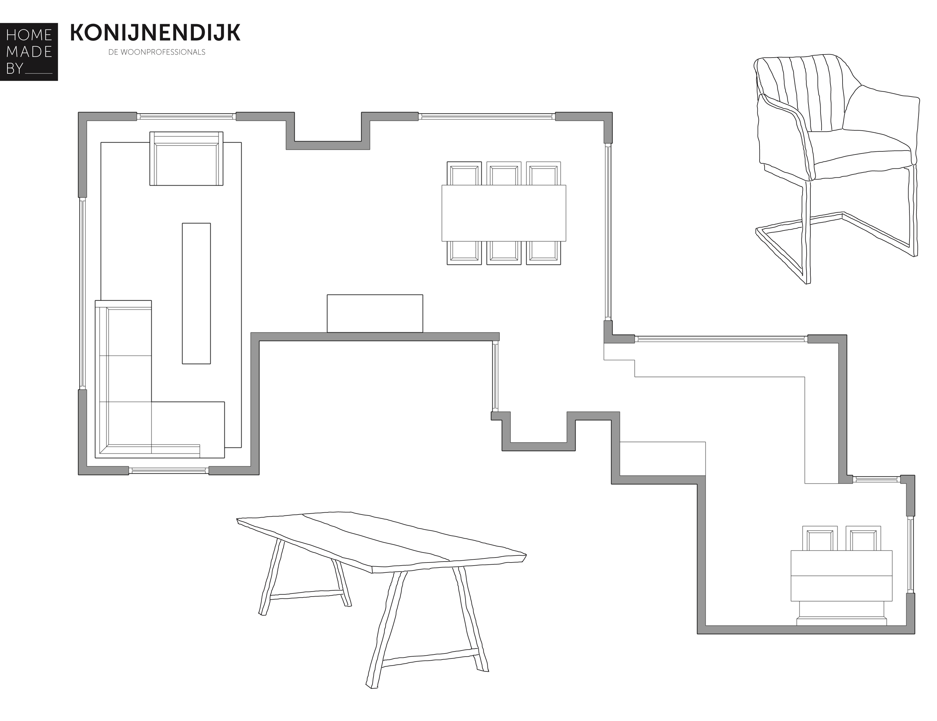 plattegrond van Tour