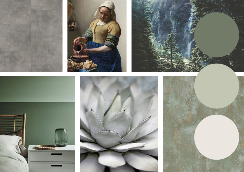 Moodboard sfeerbeeld groen