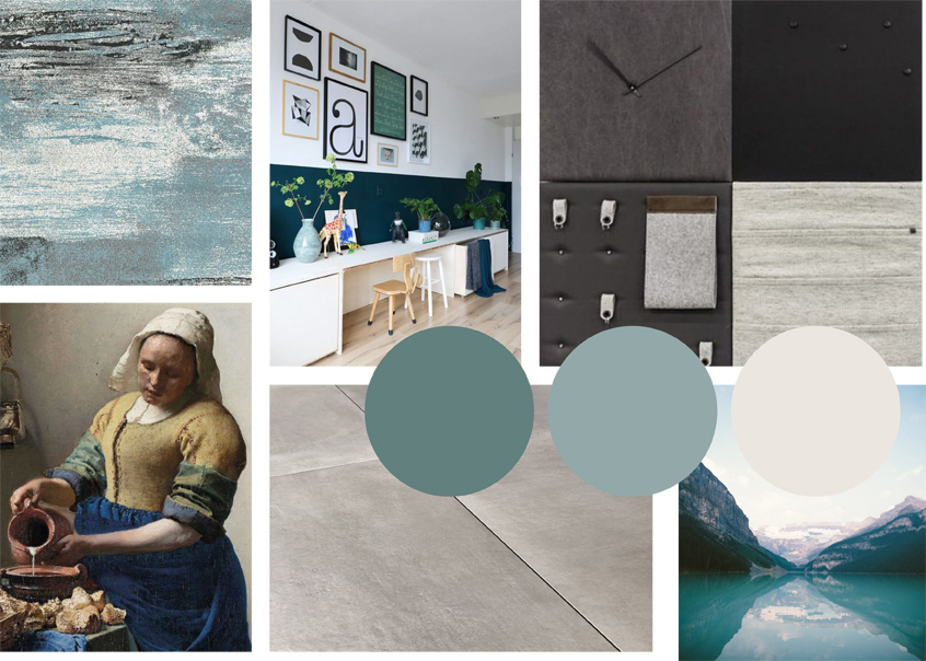 Moodboard sfeerbeeld blauw