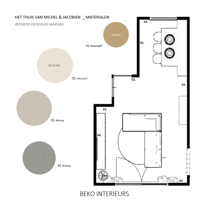 materialenplan Michel & Jacobien